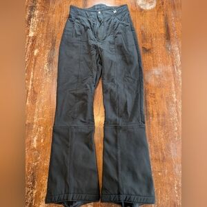 Nils Schoeller Vintage Ski Pant Women's Size 6 Black Stirrup Winter Snow Used